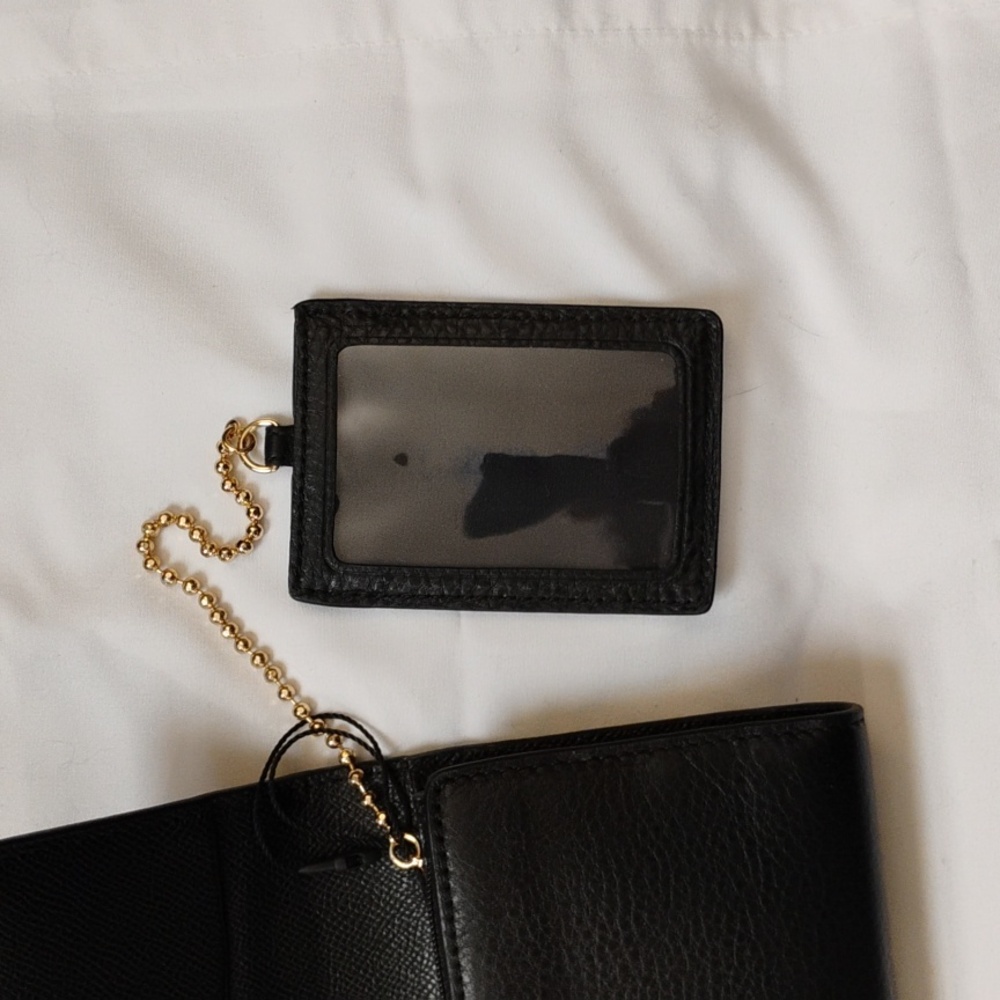 Coach Pebbled Leather Trifold Wallet / new - Picture 7 of 8